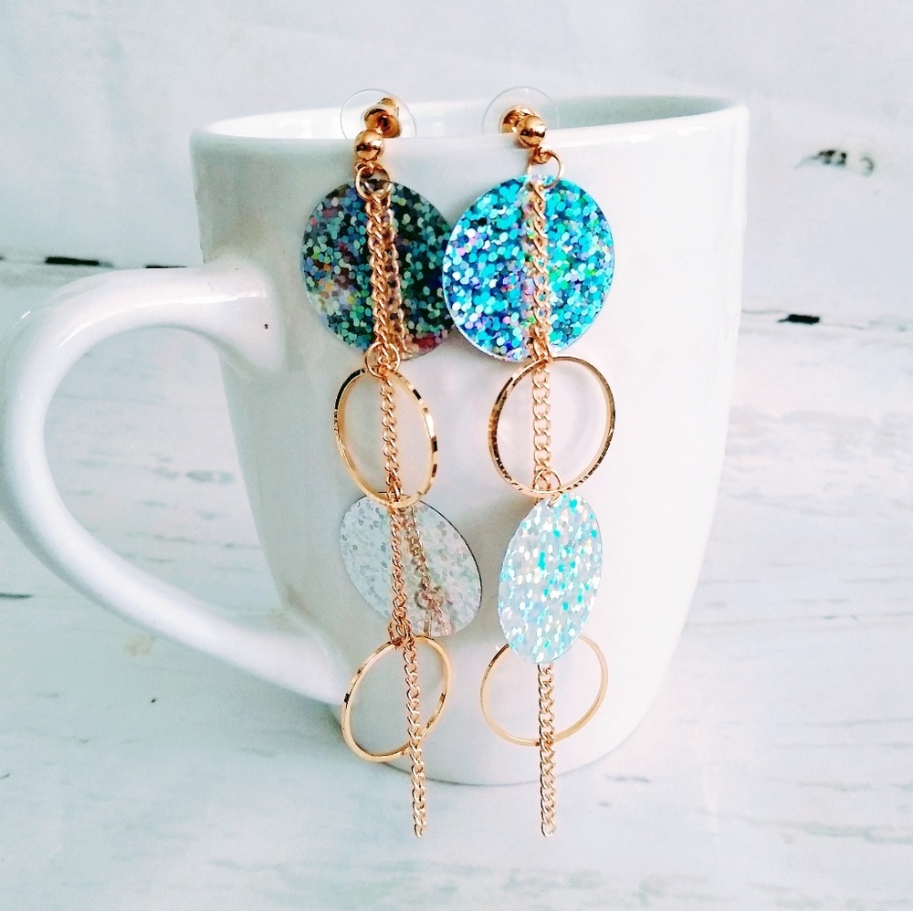 ‼️"Disco" drop earrings